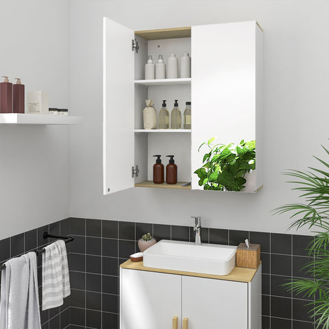 Moderne Badkamerkast Met Spiegel Hanny - Hout/Metaal
