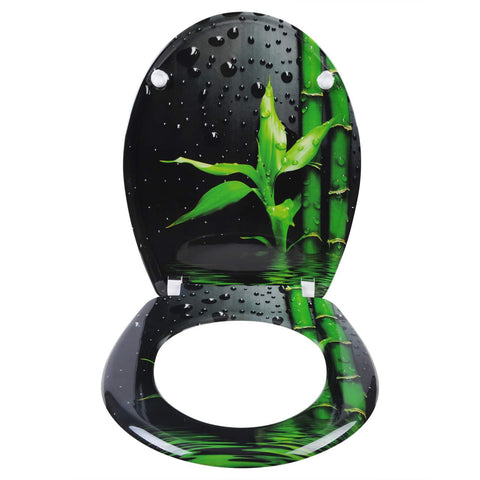 Toiletbril Bamboe Zwart Kamyra Home