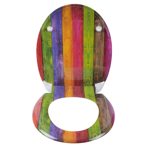 Toiletbril Multi Kleur Hout Kamyra Home