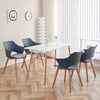 Set Van 4 Designstoelen Hine - Met Armleuning - Massief Hout Kamyra Home