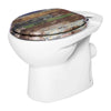Antibacteriële Toiletbril Rustiek Hout - Softclose/Print - Premium MDF Kamyra Home