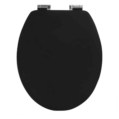 Antibacteriële Toiletbril Zwart - Softclose/Print - Premium MDF Kamyra Home