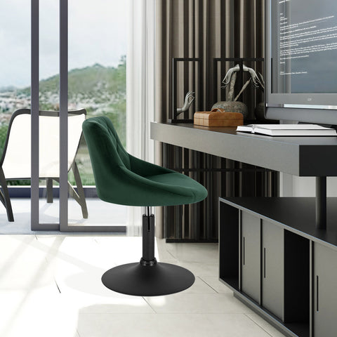 Moderne Barstoelen Laurent - Set van 2 - Metaal/Velvet Kamyra Home