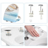 Antibacteriële Toiletbril Schelp Witte Parel - Softclose/Print - Duroplast Kamyra Home